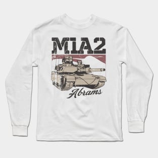 M1A2 Abrams - American Desert Storm Tank Long Sleeve T-Shirt